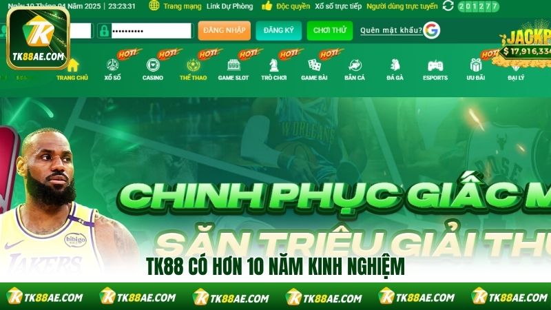 TK88 có hơn 10 năm kinh nghiệm TK88 có hơn 10 năm kinh nghiệm